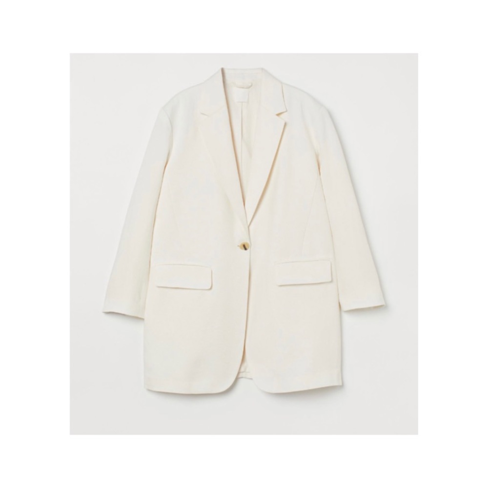 Oversized Linen Blazer